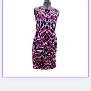 Loveappella Vibrant Pink and Black Mini Dress from Nordstrom